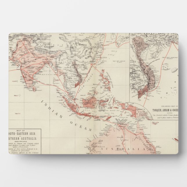 Map of South-East Asia & North Australia Plaque (Front)