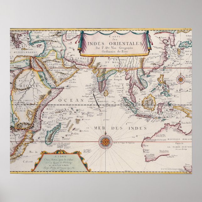 Map of South East Asia Poster (Front)