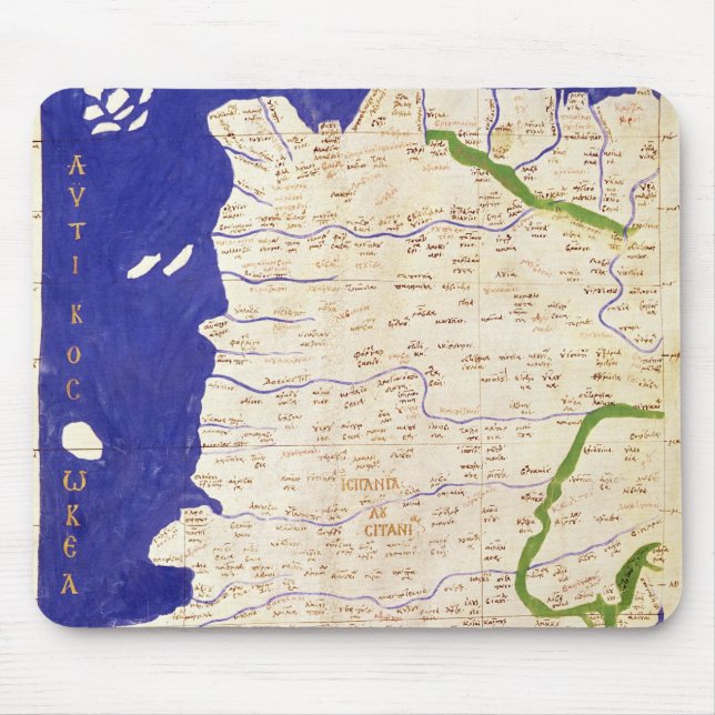 Map of Spain and Portugal, from 'Geographia' Mouse Mat (Front)