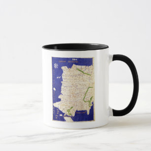 Map of Spain and Portugal, from 'Geographia' Mug