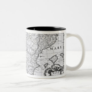 Map of Spain Two-Tone Coffee Mug