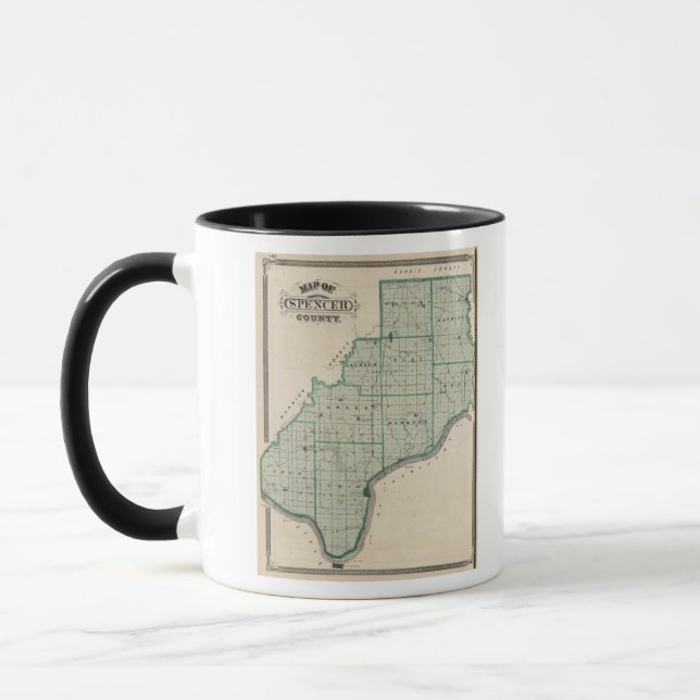 Map of Spencer County Mug (Left)