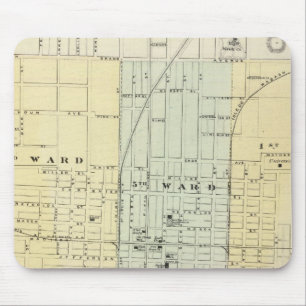 Map of Springfield City Mouse Mat