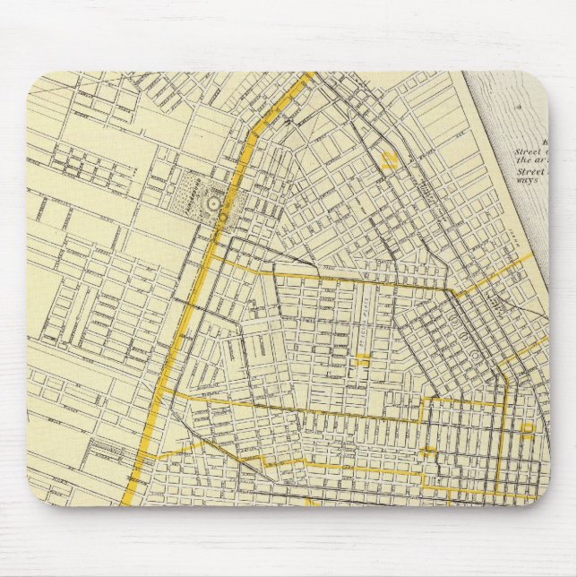 Map of St Louis City Mouse Mat (Front)