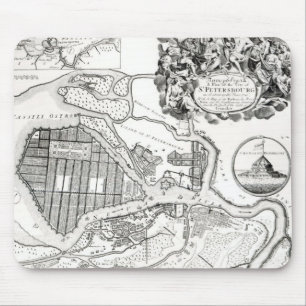 Map of St.Petersburg Mouse Mat