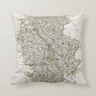 MAP OF STAFFORDSHIRE, 1793 CUSHION