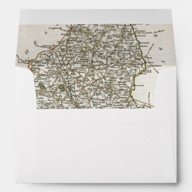 MAP OF STAFFORDSHIRE, 1793 ENVELOPES (Back (Bottom))