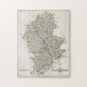 MAP OF STAFFORDSHIRE, 1793 JIGSAW PUZZLE