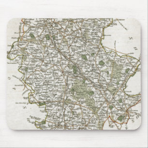 MAP OF STAFFORDSHIRE, 1793 MOUSE MAT