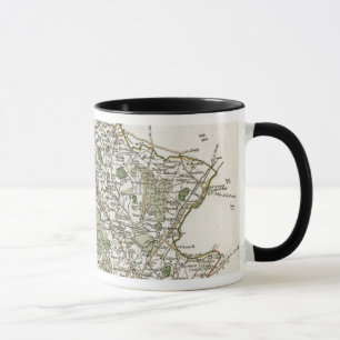 MAP OF STAFFORDSHIRE, 1793 MUG