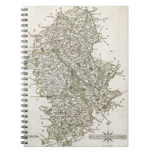 MAP OF STAFFORDSHIRE, 1793 NOTEBOOK