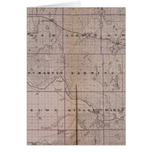 Map of Stearns County, Minnesota
