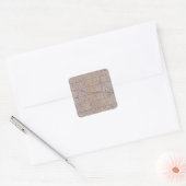Map of Stearns County, Minnesota Square Sticker (Envelope)