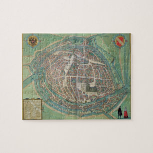 Map of Strasbourg, from 'Civitates Orbis Terrarum' Jigsaw Puzzle