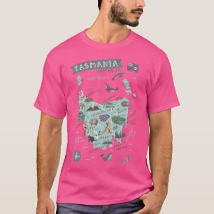 Map Of Tasmania T-Shirt