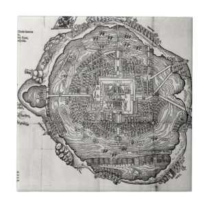 Map of Tenochtitlan Tile
