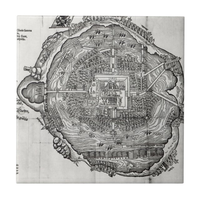 Map of Tenochtitlan Tile (Front)