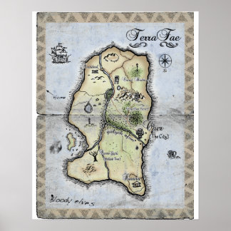 Map of TerraFae Poster