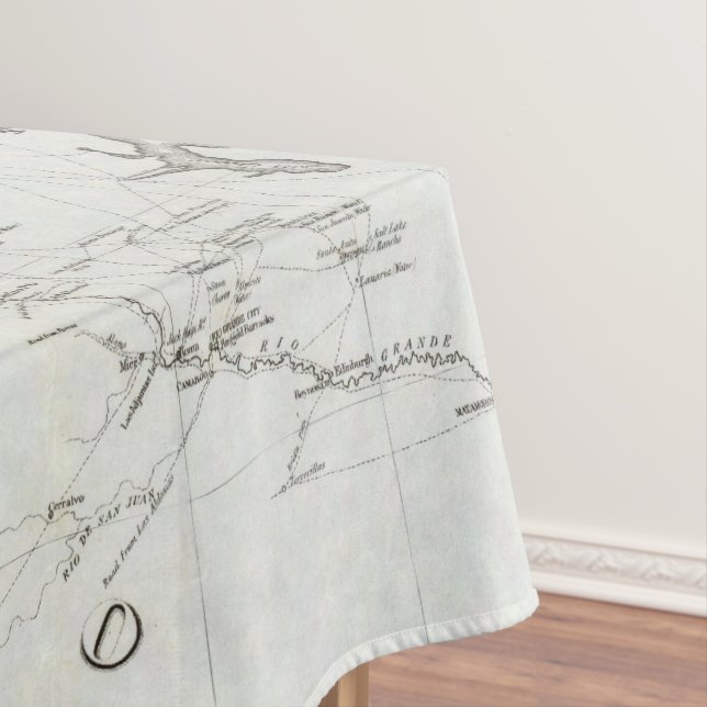 Map of Texas and part of New Mexico Tablecloth (In Situ)