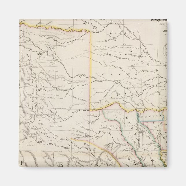 Map of Texas Magnet (Front)