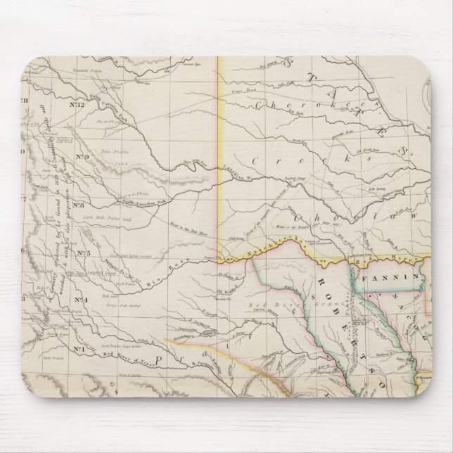 Map of Texas Mouse Mat (Front)