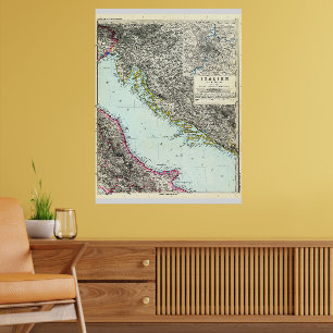 Map of the Adriatic Sea (1891) Poster