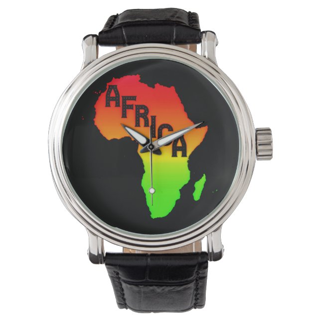 Map of the Africa      Watch (Front)