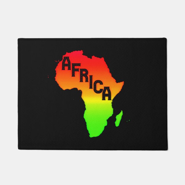 Map of the African Continent      Doormat (Front)