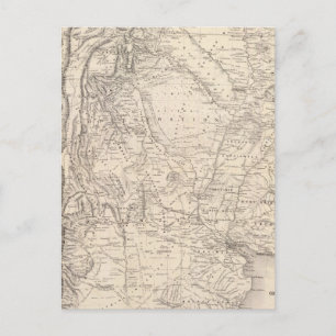 Map of the Argentine Confederation Postcard