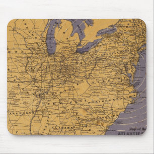 Map of the Atlantic States Mouse Mat