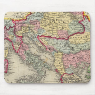Map Of The Austrian Empire Mouse Mat