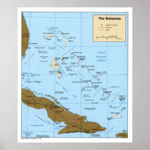 Map of The Bahamas (1986) Poster