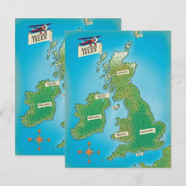Map of the British Isles (Front/Back)