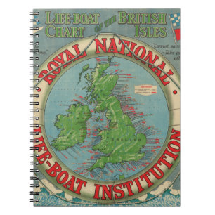 Map of the British Isles - Life-Boat Chart Notebook