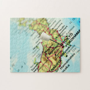 Map of the Capital city of Japan, Tokyo Jigsaw Puzzle