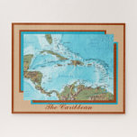 Map of The Caribbean Sea and Islands Jigsaw Puzzle<br><div class="desc">A delight for jigsaw puzzlers,  geography buffs,  and Caribbean cruisers alike,  this puzzle map of the Caribbean will be a great addition to your collection or for family game night.</div>