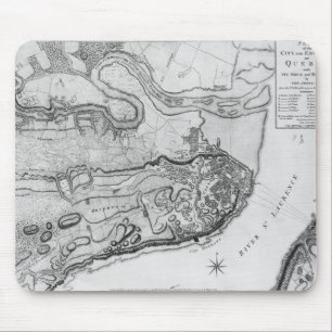 Map of the city and environs of Quebec Mouse Mat