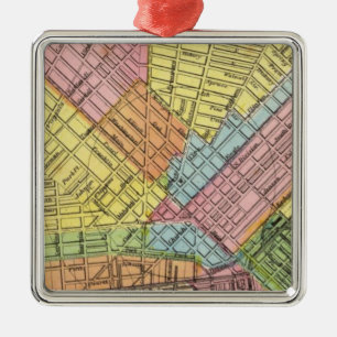 Map of The City of Buffalo Metal Tree Decoration