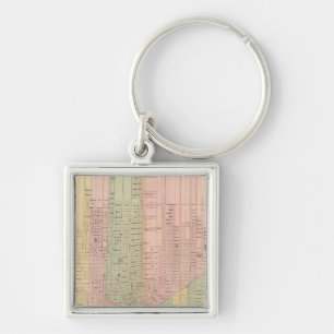 Map of the City of Detroit Key Ring