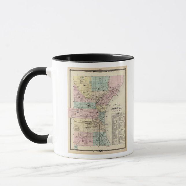 Map of the City of Milwaukee, Milwaukee Co Mug (Left)