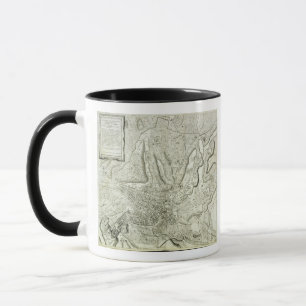 Map of the city of Rome, engraved by the artist, 1 Mug