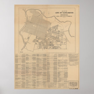 Map of the City of Sacramento, 1916 Poster