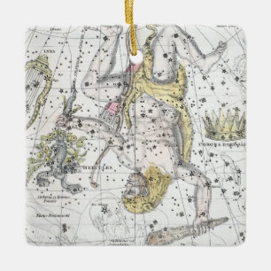 Map of The Constellations Plate VIII Ceramic Ornament