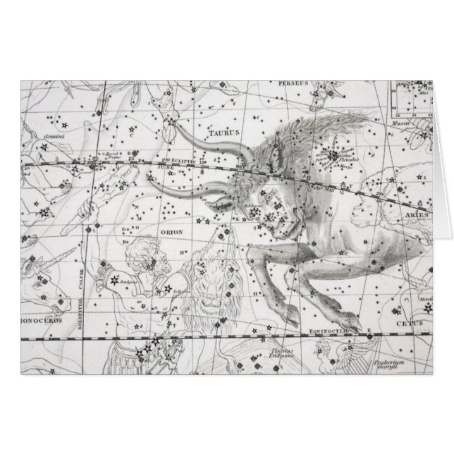 Map of The Constellations Plate XIV (Front Horizontal)