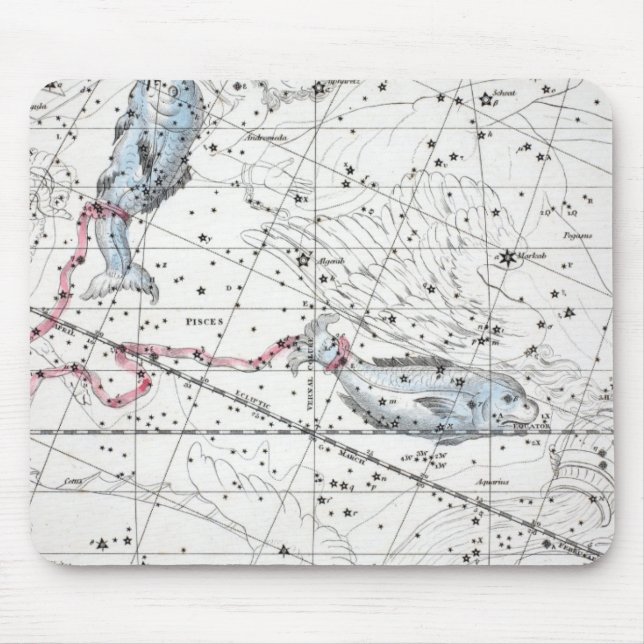 Map of The Constellations Plate XXII Mouse Mat (Front)