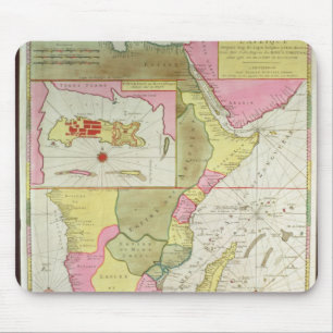 Map of the Countries of Africa Mouse Mat