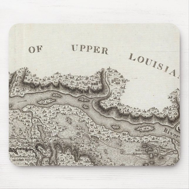 Map of the Country Of The Illinois Mouse Mat (Front)