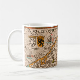Map of the county of Flanders (1609) Coffee Mug