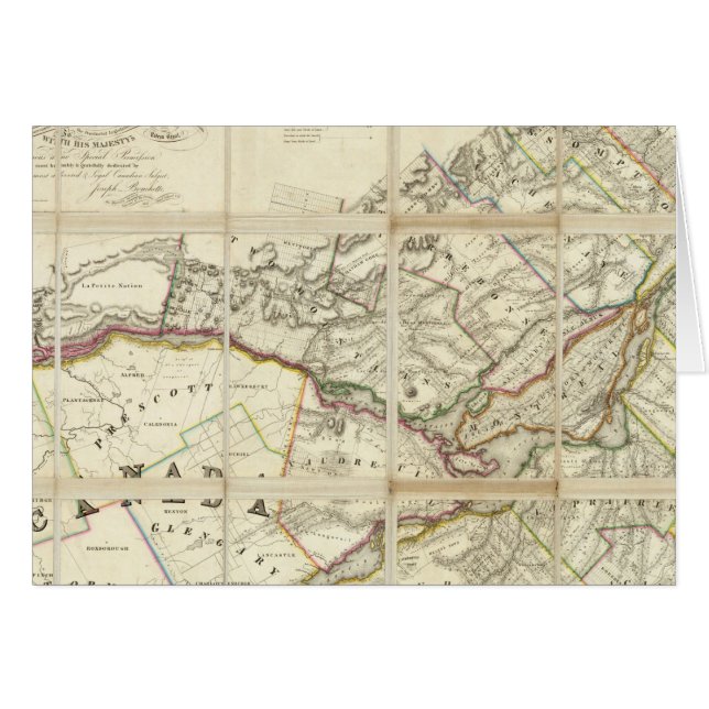 Map of the District of Montreal, Lower Canada (Front Horizontal)