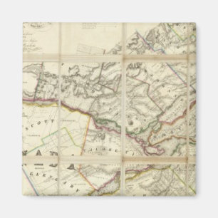 Map of the District of Montreal, Lower Canada Magnet